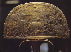 Golden flabellum from Tutankhamun's treasure